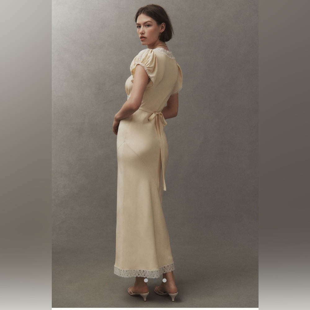Reformation Clarisse Silk Midi Dress - Picture 2 of 4